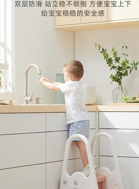 宝宝手台阶儿童踩凳生间防滑梯带MEK洗扶手洗漱脚台垫脚踏凳卫子