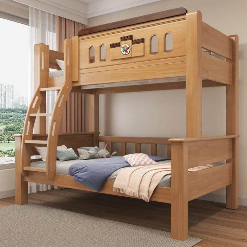 简约全L8810#实木上下床1.5床下m双层床成人上儿童双人床高低铺床