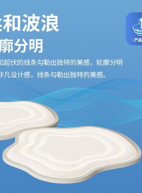 顶奶油12860风云朵吸客厅主灯现代简约大气高灯档超亮中山具灯主