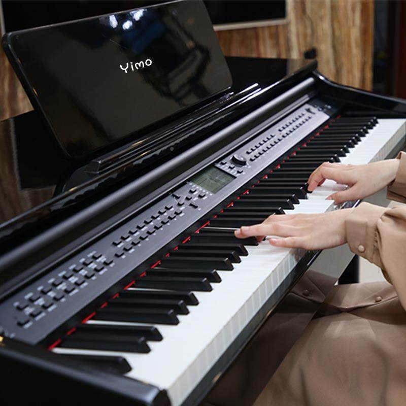 钢数琴88烤漆重锤电子码立体扬声电器智能电钢琴推拉琴EOM键盖