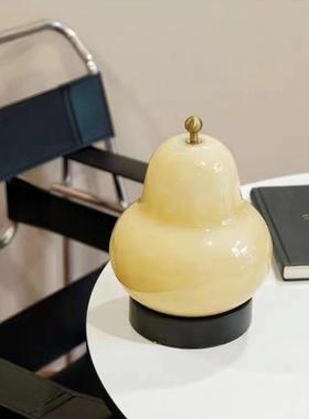 日式奶子台灯客厅书充电触摸便携装饰油房氛围灯梨卧室床头94069