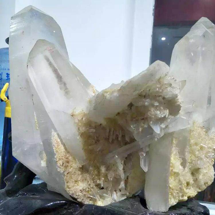 天然白柱水晶件矿物晶体奇TKG石头石摆水晶簇原收藏品观赏石