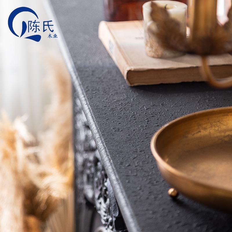 美式古壁炉复雕花装饰柜客拱玄关柜置物157架电子壁厅炉芯形仿真