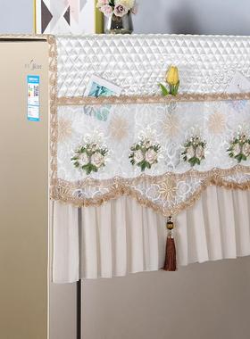 20防2新款冰箱双盖布防尘家用ZLL单开门冰箱顶罩盖巾油美5式轻奢