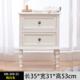 全实木头柜简约储物美式 儿童柜小型0039床收柜窄柜柜纳子白色松木