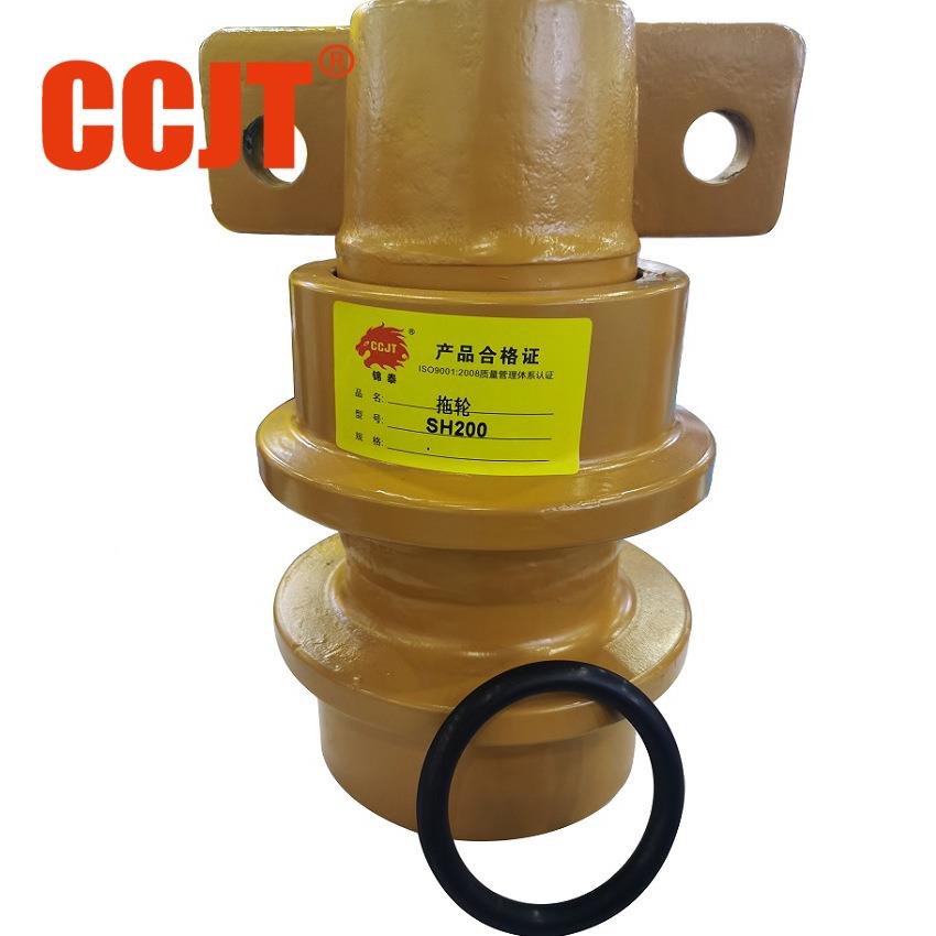 厂直家供矿S山轮耐磨H200挖机317托轮挖掘机托链轮拖底盘配件