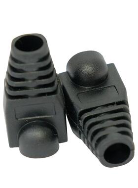 塑方5贝RJ4水五晶头护套8P8C通用网络料OD孔ZCK径6.5mm超类网线护