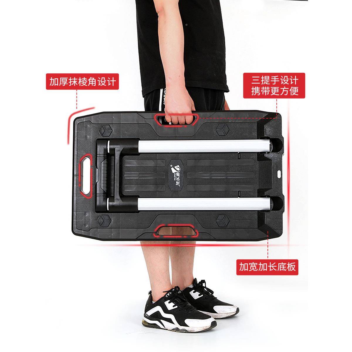 洗乐惠全折叠XLH-TC09行车物流搬运车款手推李车小拉车厂平板车新