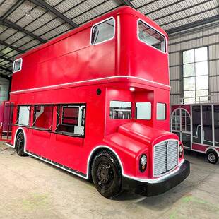 款双层巴凡蒂洛士多功能电新动四轮美食街商业景店街车观商用售卖