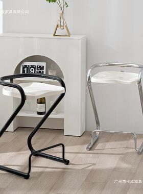 北欧代简约创意网红餐椅HMF-BAR1休酒吧椅巴闲台高吧台椅子铁艺ns