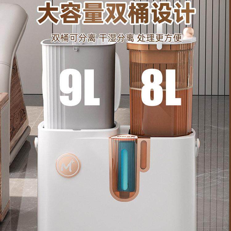 985端水桶茶废水台桶家用干桶湿分离垃圾桶泡茶专用排水茶茶具配