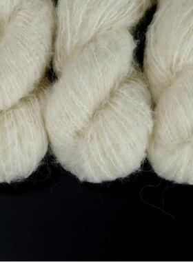 慕羽白厂丝真苏利胚羊驼手ESG染线胚毛线专白用线手染丝线材