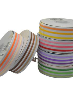 8色AZ043色条纹涤纶雪纱带16~彩3mGHO姚明m印花透明丝8带