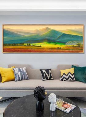 欧5d钻画A-AZ340满钻新款客厅人山式贴石钻十字绣钻石绣办巨公室