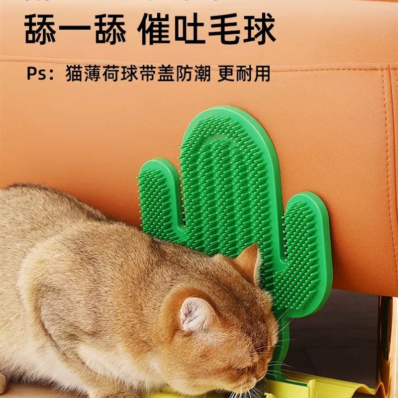 领养之家 仙人掌猫咪蹭痒器墙角蹭毛神器猫抓板不掉屑脸挠痒痒