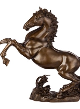纯铜马摆件家居装饰摆件铜马办公室饰品铜制马工艺品马到成功摆件