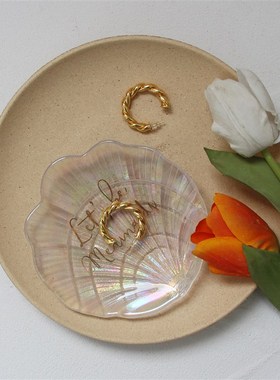 圆形木质托盘粗糙复古做旧风食物装饰盘饰品摆拍北欧家居民宿软装