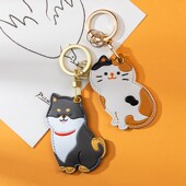 卡通动物门禁卡套钥匙扣挂件小区水滴形电梯CI公交卡保护套可感应