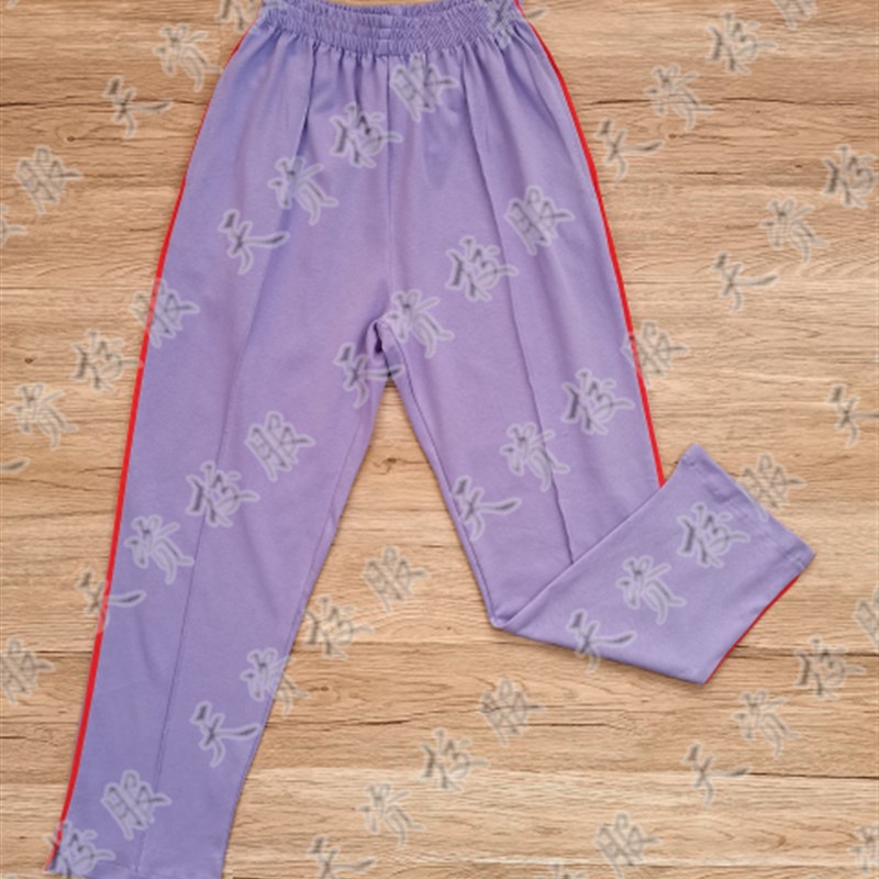 天资校服 潮州潮安沙溪宝山中学新款紫色中学生夏服秋冬加绒加棉