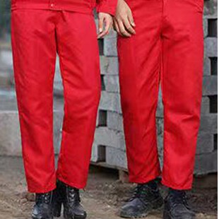 纯棉加固工作裤男耐磨宽松工地劳保工装裤汽修电焊工作服裤子春夏