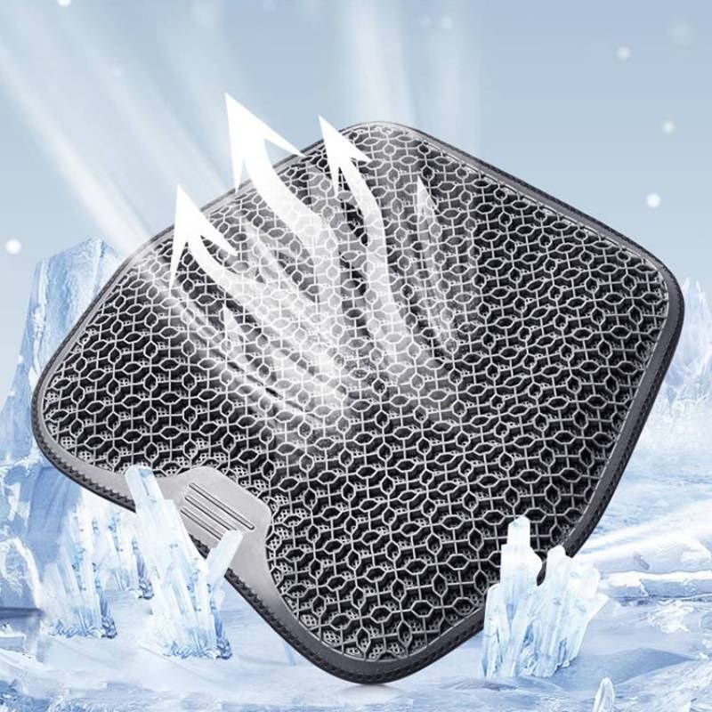 汽车坐垫夏季凉坐垫冰垫车座垫四季通用车载用座垫屁股垫通风透气