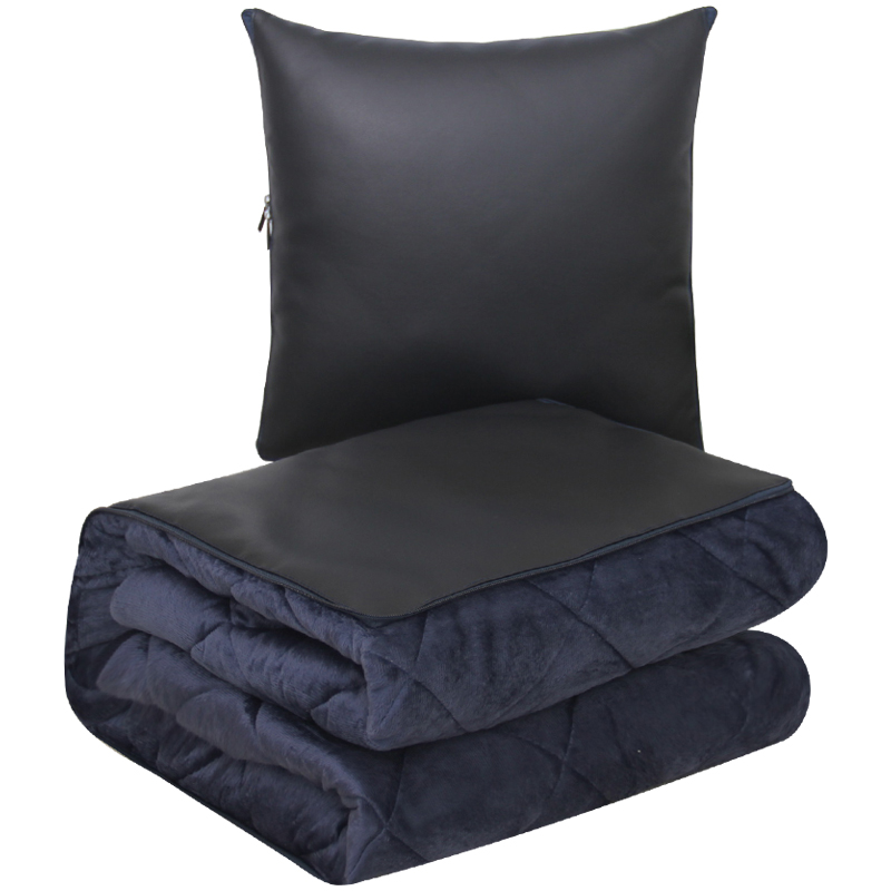 抱枕被子两用靠垫毛绒空调被办公室午睡毯汽车沙发腰靠枕头被加厚