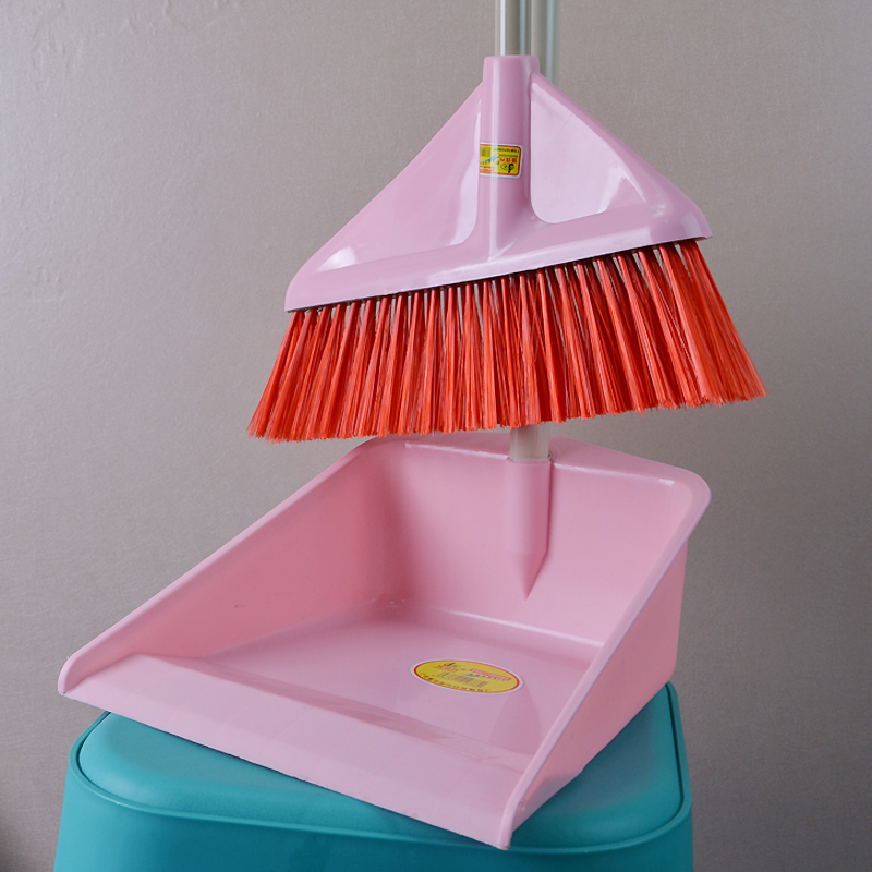 家用学校办公扫把簸箕套装组合加粗塑料杆簸箕垃圾铲轻便宽笤帚丝
