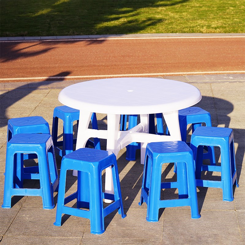 塑料桌椅凳子组合加厚烧烤啤酒夜市沙滩经济型户外大排档庭院休闲