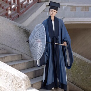 斜塘衣庄 道袍大氅衣 明制汉服大广袖男女装夏季薄款大氅鹤氅披风