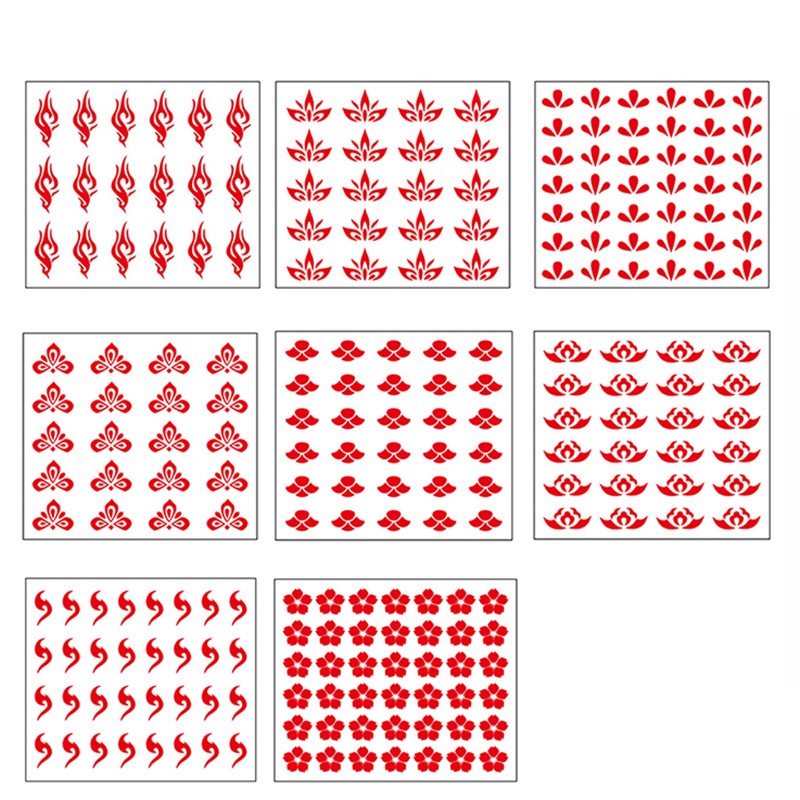 小美妮儿童眉心贴古风花钿汉服古装额头贴小女孩舞台表演防水贴纸