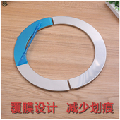 饰罩圆形帽墙洞吊顶遮丑盖不锈钢 饰盖烟道装 吸 抽油烟机排烟管装