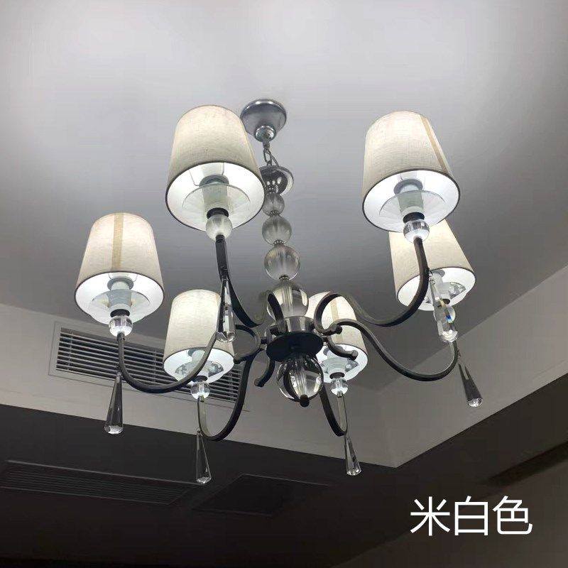 吊灯灯罩水晶灯铁艺多头吊灯米白色夹泡E14接口台灯壁灯E27配件,家装灯饰光源,灯具配件,淘宝优惠券,粉丝福利购,淘宝优惠卷