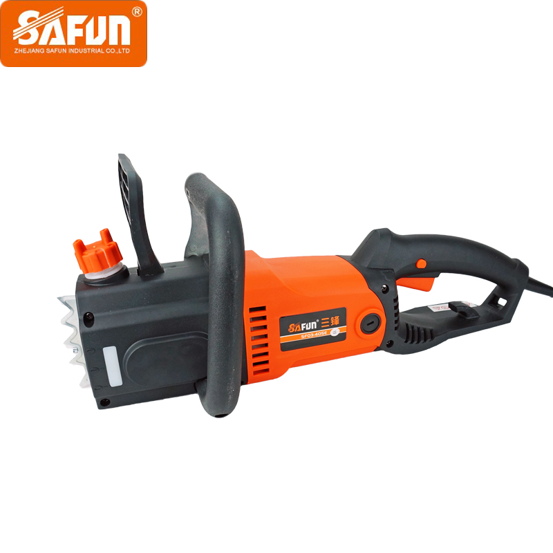 三锋405E电链锯电锯家用木工多功能链条锯伐木锯220V手持式砍树机