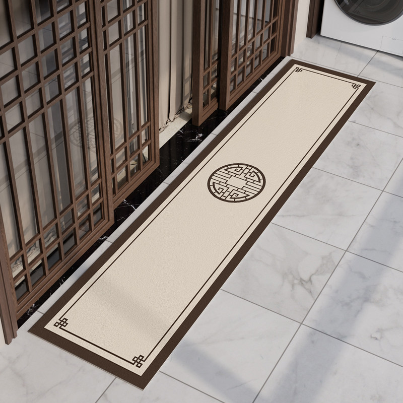 新中式阳台专用门口地垫大尺寸长条硅藻泥吸水垫防晒脚垫门垫防滑,居家布艺,家用脚垫,淘宝优惠券,粉丝福利购,淘宝优惠卷