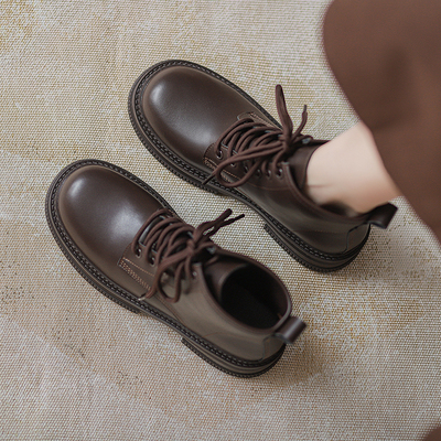 真皮马丁靴女2025新款英