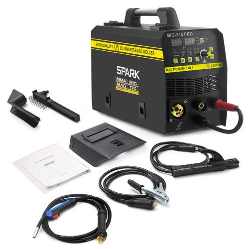 跨境SPARK焊机气保焊MIG/MMA/TIG-315有气无气多功能电焊机焊接