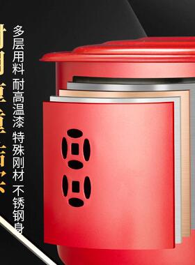 纸桶家用不锈钢烧金桶QLN聚宝盆号内室烧香纸钱桶拜神焚化炉大火
