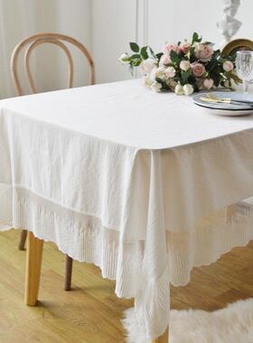 法式布iMO032157ns风全棉纯色客桌厅茶几布艺防尘盖布桌餐桌布高