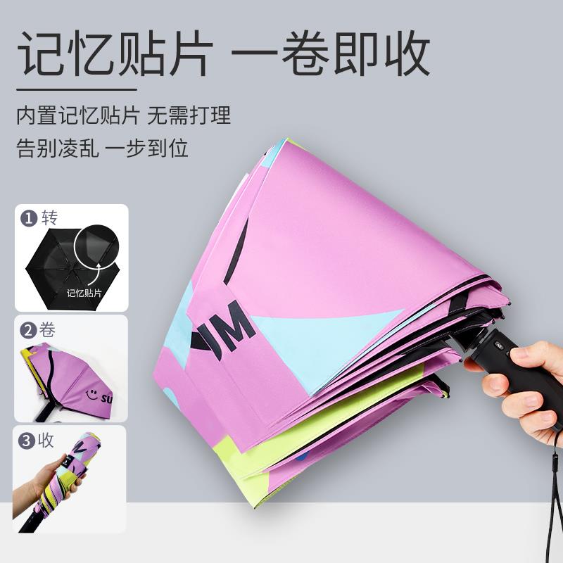 MD02-情魔簦ODENG电动全伞晴雨两伞自M动黑胶防晒伞防紫用外线遮