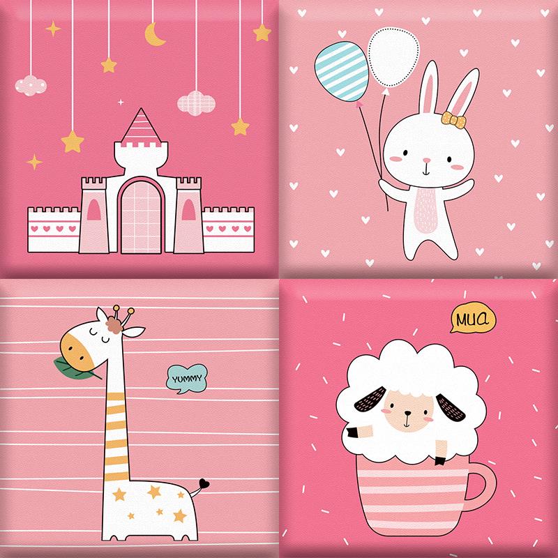 3纸d立体墙儿童房贴卧室墙墙壁泡沫贴画LZ-XZ19墙纸贴自粘墙砖贴