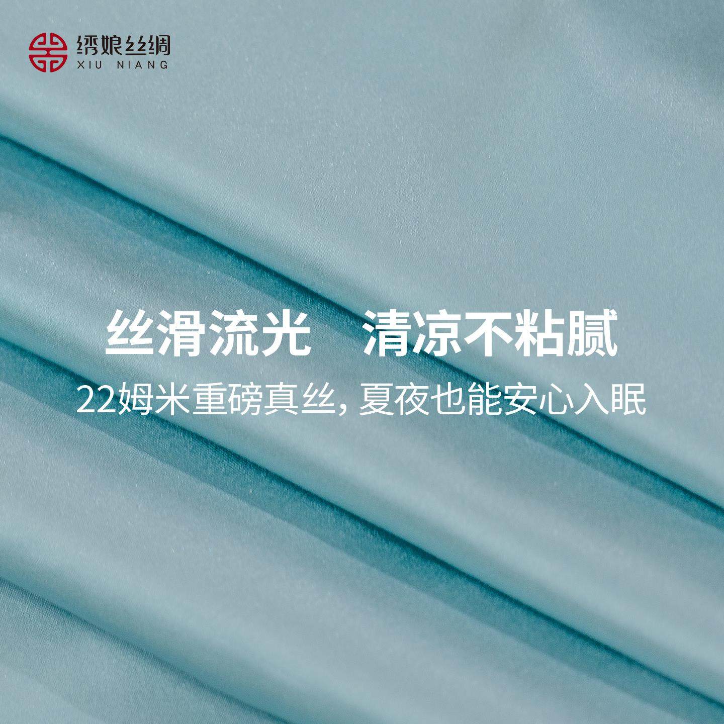 绣娘丝绸夏季新真丝枕套双面00%52204600桑丝76蚕*48c1m官方枕款