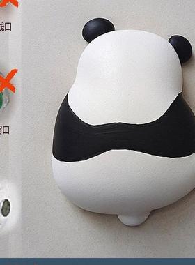 体熊猫装饰墙贴墙洞电线F985656S墙面卫遮丑装饰盖立生间遮挡器墙