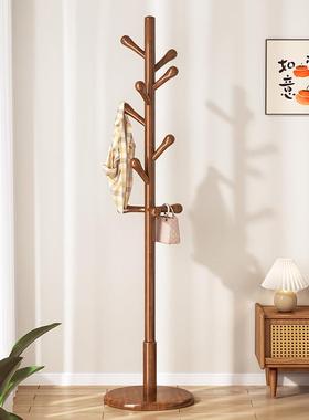 实衣帽办架落地卧室挂衣架家用立式杆衣服挂衣公室内秋冬挂UIL木