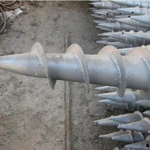 热镀76*3.75m锌地桩螺地螺桩泥灌注桩预埋桩光伏旋水支架旋实体工