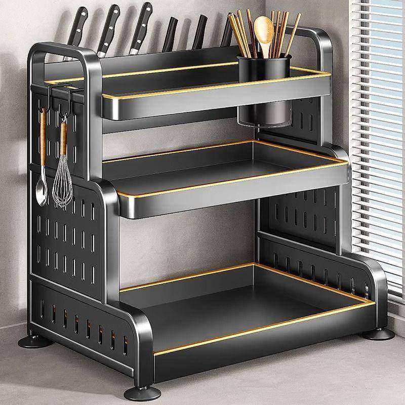 厨房调料物架锈刀架台面多功能置KYD调味具用品收厨纳架多层不钢