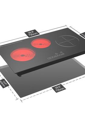 头磁炉嵌入式三电火电合陶炉家用组电磁灶双头多头厂家91052三直
