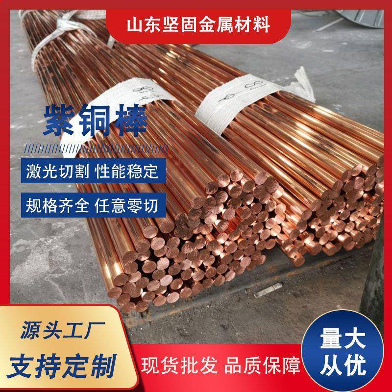 T紫用2紫铜棒高电接地铜棒高纯导UEQ度无氧大口径铜棒