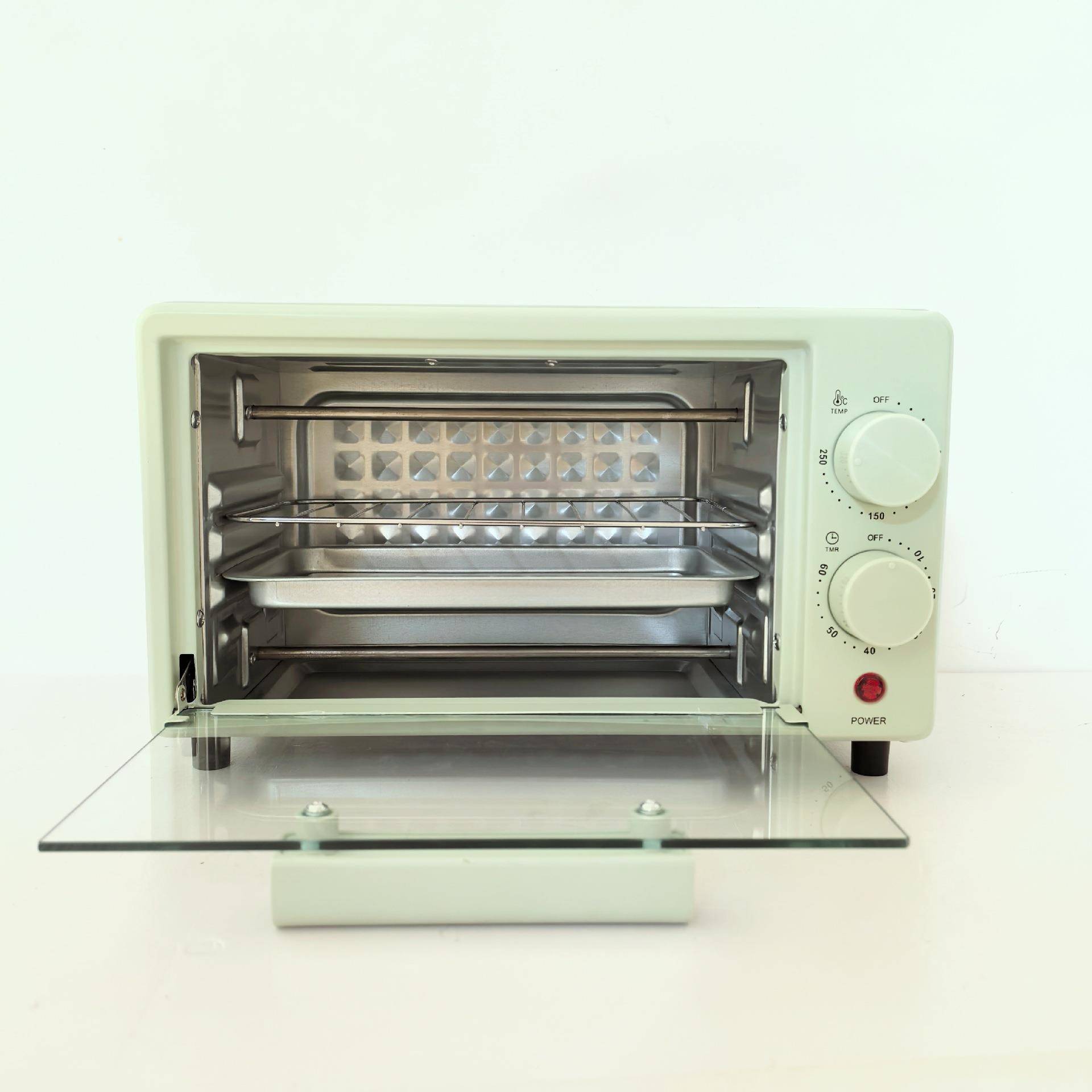 110V箱美规烤12L家用多功能出口烤箱小电双层式烘焙型电烤箱12L~2