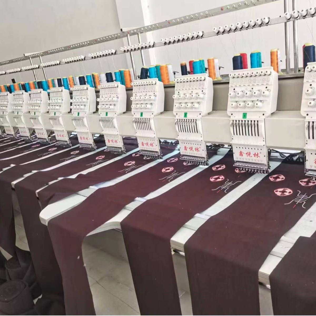 0电脑刺绣花机专业刺绣机自绣花机工业绣花机9针2头平绣全动电脑