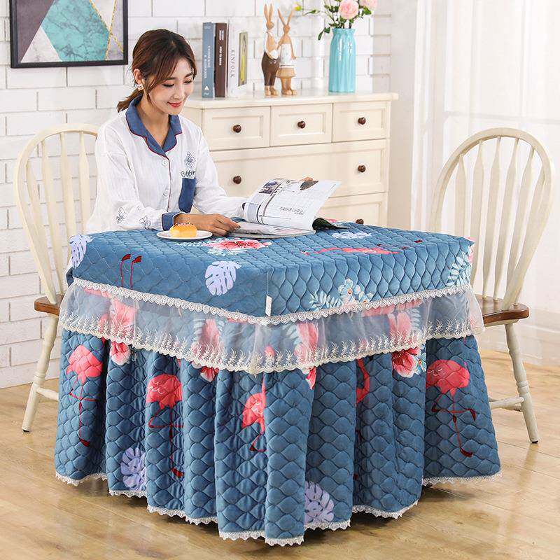 加罩厚冬季电烤暖炉罩防尘布火罩电炉几火20181004烈鸟夹棉桌布餐